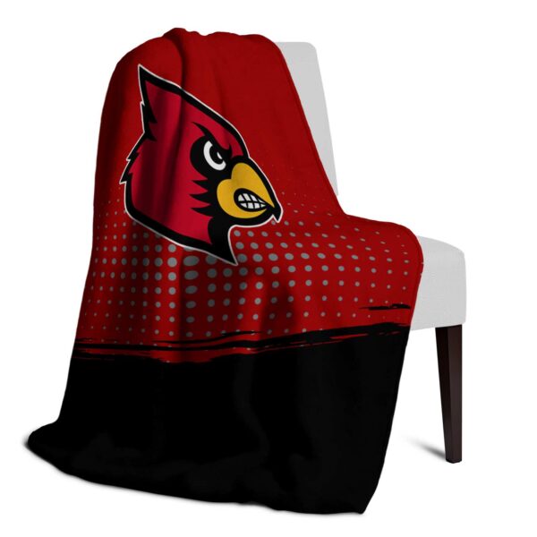 louisville cardinals gradient dots red blanket top rated