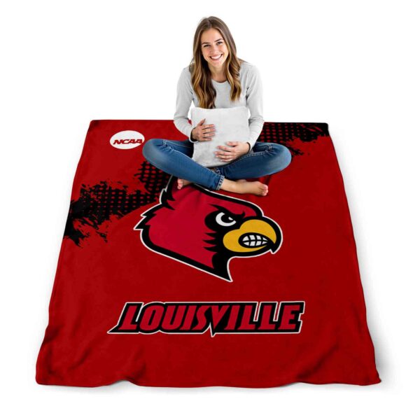 louisville cardinals grunge texture red blanket high quality