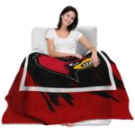louisville cardinals splatter effect red blanket latest model