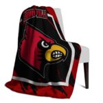 louisville cardinals splatter effect red blanket top rated