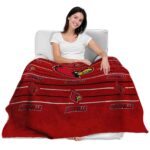 louisville cardinals striped pattern red blanket latest model