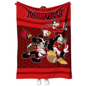 louisville cardinals three musketeers red blanket best selling