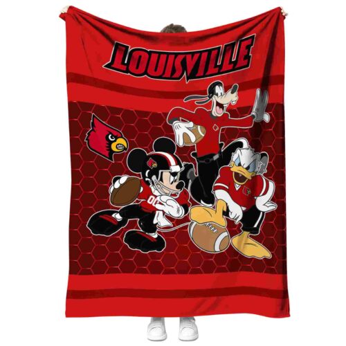 louisville cardinals three musketeers red blanket best selling
