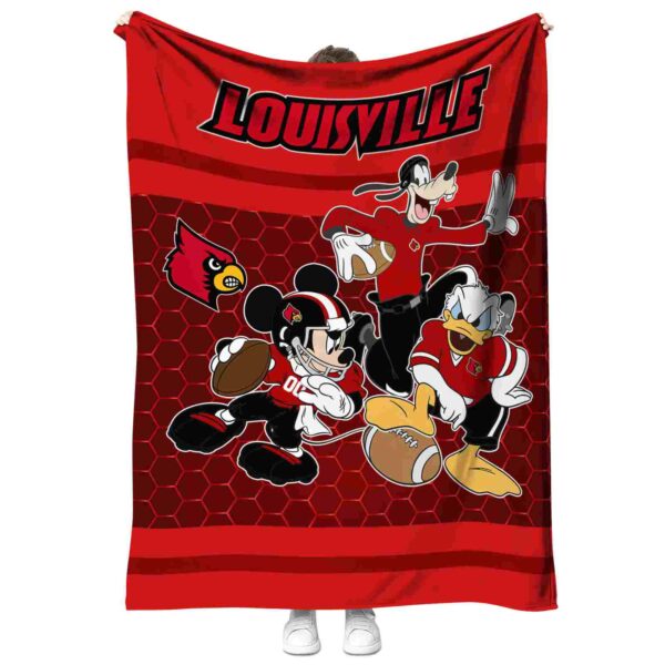 louisville cardinals three musketeers red blanket best selling