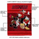 louisville cardinals three musketeers red blanket new arrival