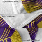 lsu tigers diagonal stripes purple blanket best selling