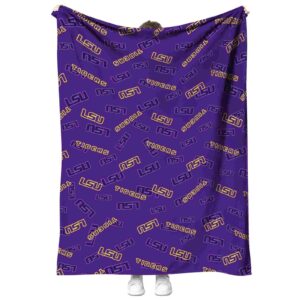 lsu tigers diehard fans purple blanket best selling