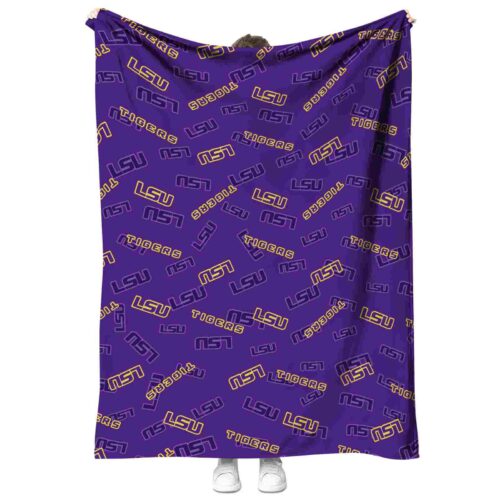 lsu tigers diehard fans purple blanket best selling