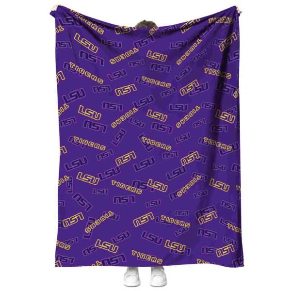 lsu tigers diehard fans purple blanket best selling