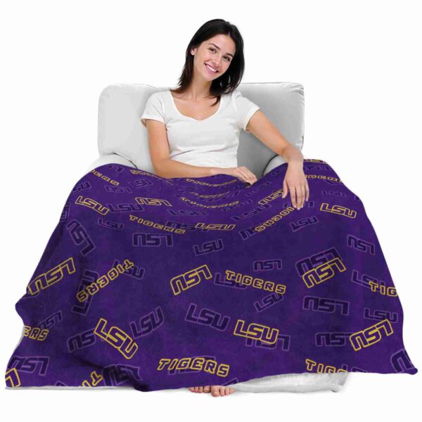 lsu tigers diehard fans purple blanket latest model
