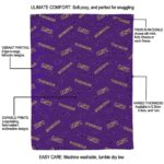 lsu tigers diehard fans purple blanket new arrival