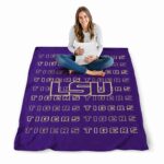 lsu tigers fan pride purple blanket high quality
