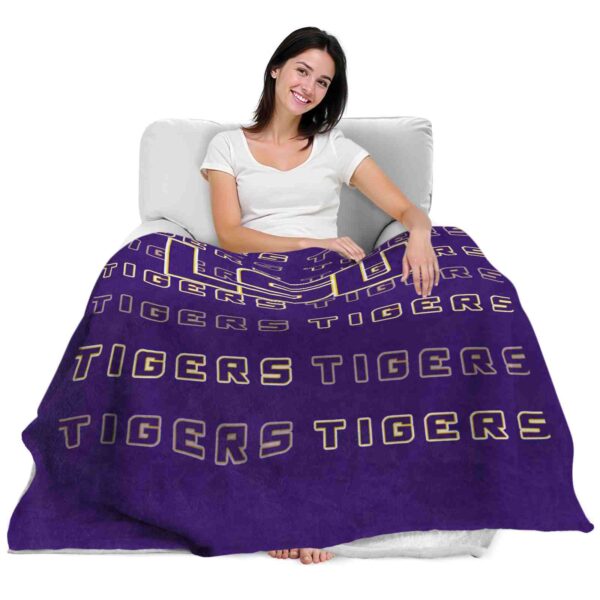 lsu tigers fan pride purple blanket latest model