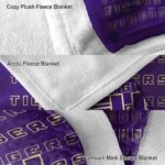 lsu tigers fan pride purple blanket premium grade