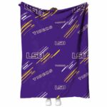 lsu tigers fan spirit purple blanket best selling