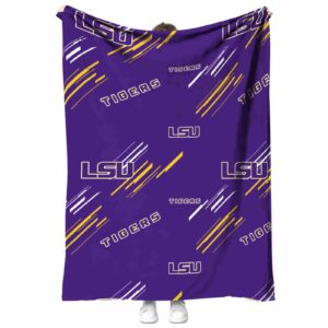lsu tigers fan spirit purple blanket best selling