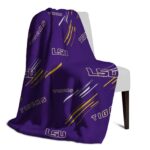 lsu tigers fan spirit purple blanket top rated