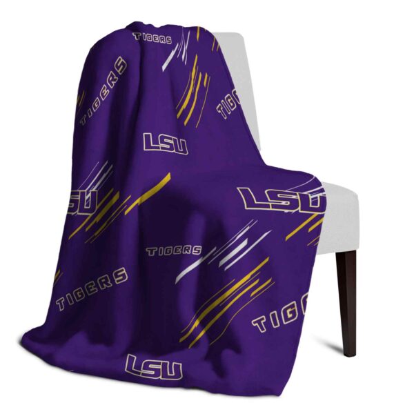 lsu tigers fan spirit purple blanket top rated