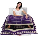 lsu tigers football field purple blanket latest model