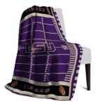 lsu tigers football field purple blanket top rated