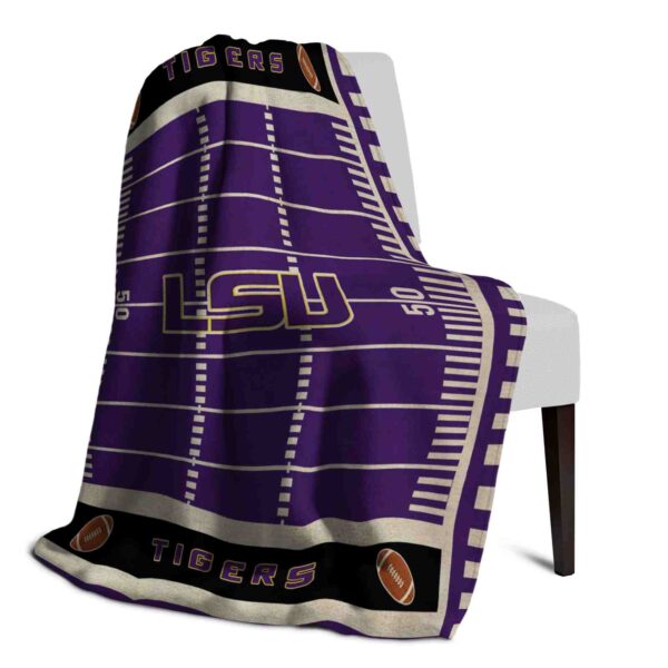 lsu tigers football field purple blanket top rated