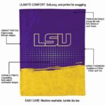 lsu tigers gradient dots purple blanket new arrival