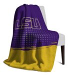 lsu tigers gradient dots purple blanket top rated