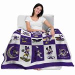 lsu tigers mickey minnie purple white blanket best selling