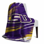 lsu tigers paint streaks purple white blanket top rated