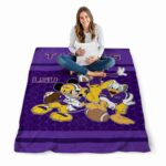 lsu tigers three musketeers purple blanket best selling
