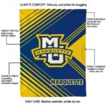marquette golden eagles diagonal stripes blue blanket new arrival