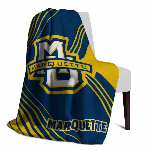 marquette golden eagles diagonal stripes blue blanket top rated