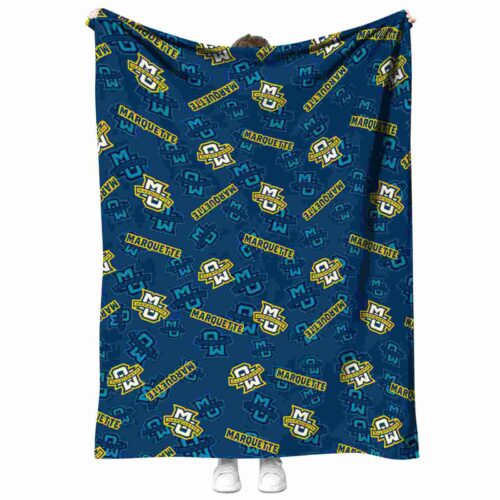 marquette golden eagles diehard fans blue blanket best selling