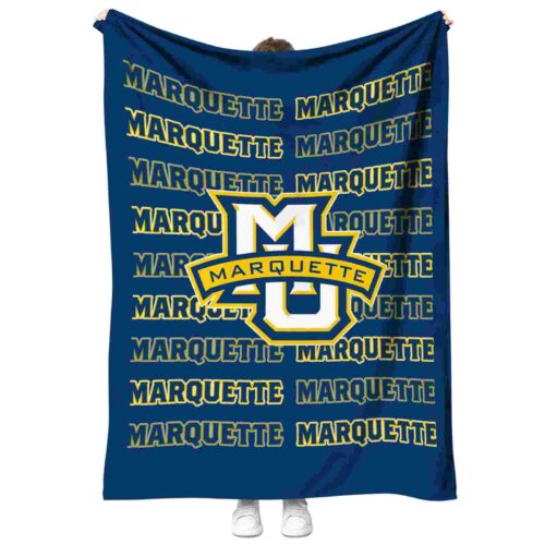 marquette golden eagles fan pride blue blanket best selling