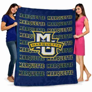 marquette golden eagles fan pride blue blanket fashion forward