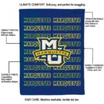 marquette golden eagles fan pride blue blanket new arrival