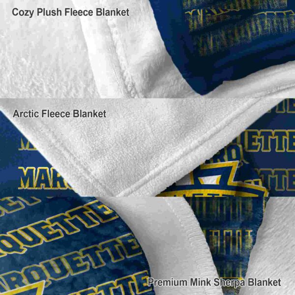 marquette golden eagles fan pride blue blanket premium grade