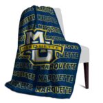 marquette golden eagles fan pride blue blanket top rated