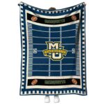 Marquette Golden Eagles Football Field Blue Blanket 1 marquette golden eagles football field blue blanket best selling