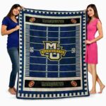 marquette golden eagles football field blue blanket best selling