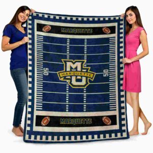 marquette golden eagles football field blue blanket fashion forward