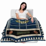 marquette golden eagles football field blue blanket best selling