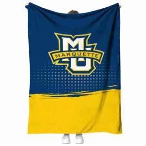 marquette golden eagles gradient dots blue blanket best selling