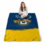 marquette golden eagles gradient dots blue blanket high quality