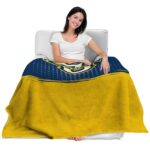 marquette golden eagles gradient dots blue blanket latest model
