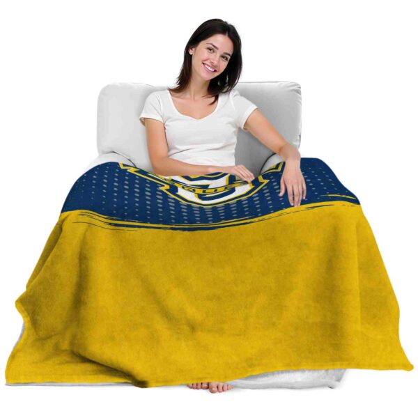 marquette golden eagles gradient dots blue blanket latest model