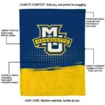 marquette golden eagles gradient dots blue blanket new arrival