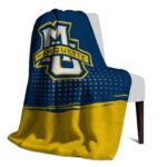 marquette golden eagles gradient dots blue blanket top rated