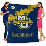 marquette golden eagles grunge texture blue blanket fashion forward