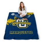 marquette golden eagles grunge texture blue blanket high quality